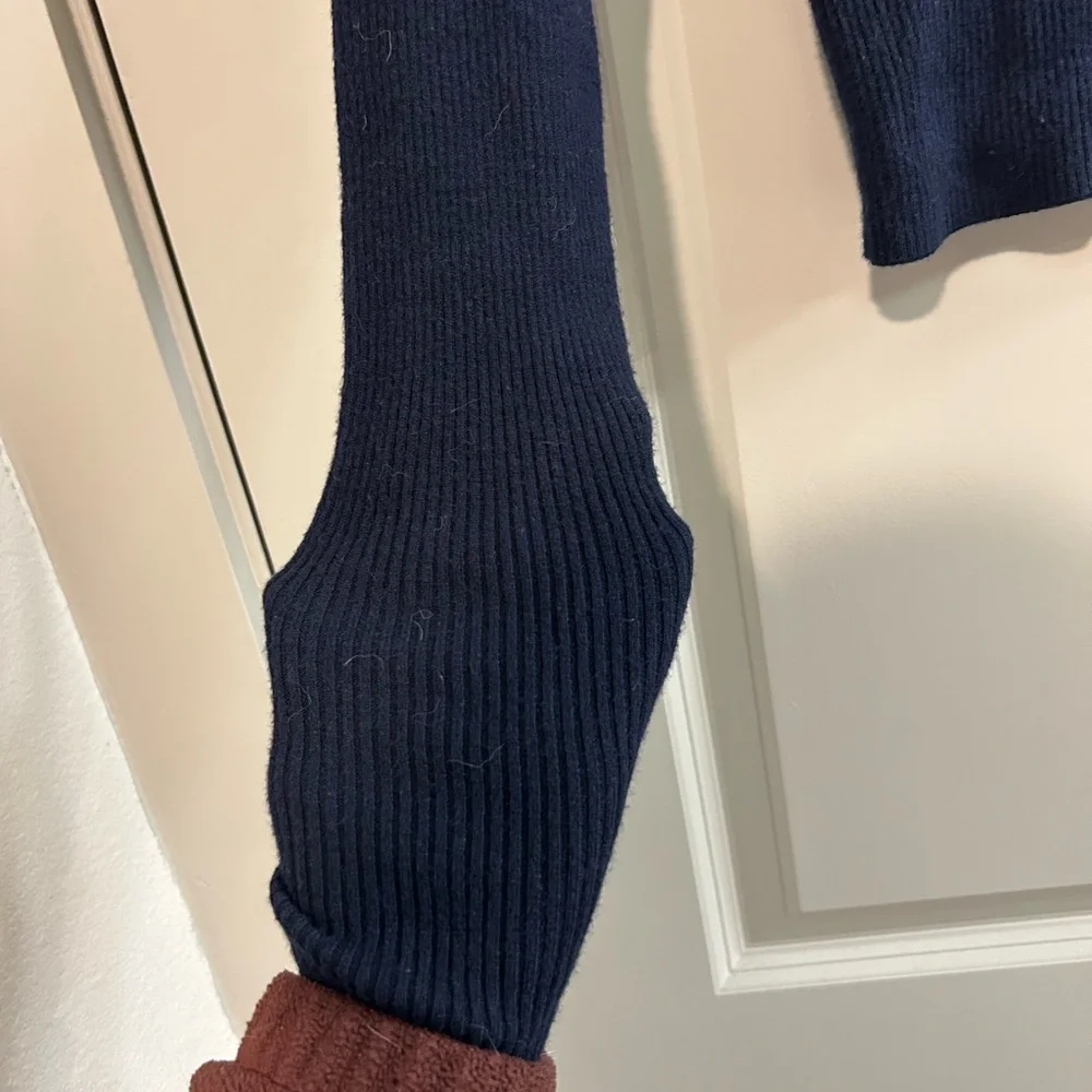 Garage Dark Blue Women's Hooded Sweater - Picture 2 of 4